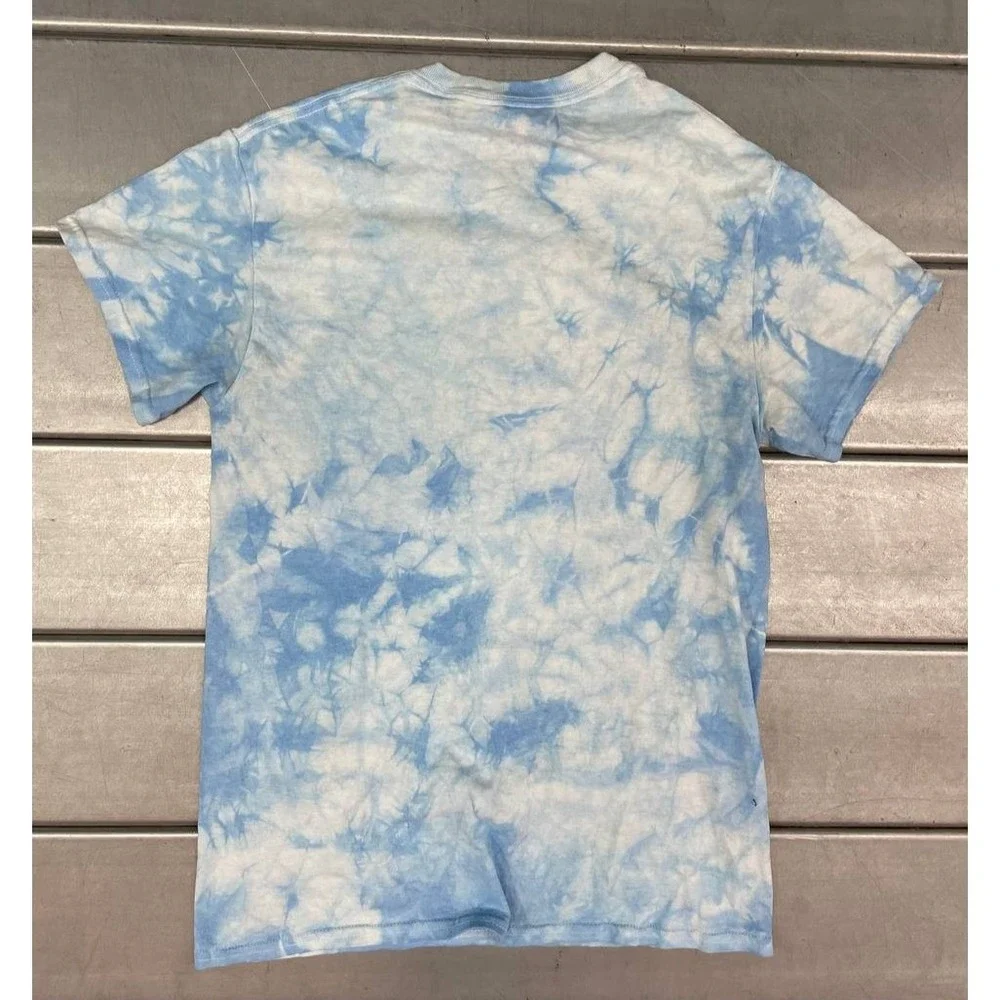 Steven Rhodes Coping Mechanism TShirt Size Small‎ Blue Tie Dye Fetal Position